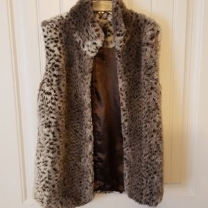 Womens faux fur vest